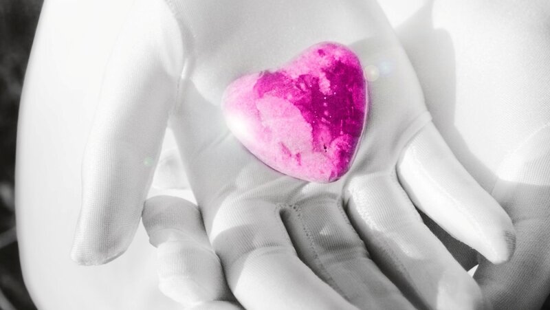 Heart-shaped Object in Hand