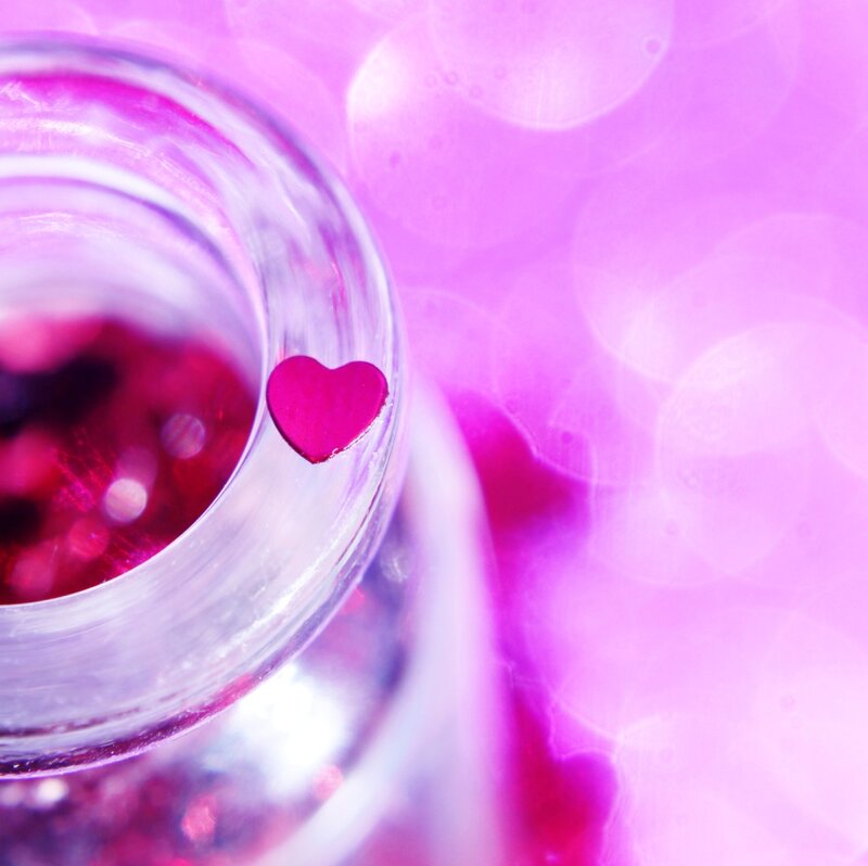 Heart-shaped Object in Jar