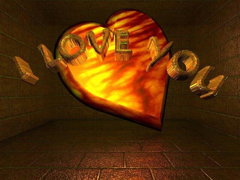 Heart-shaped Object with Text