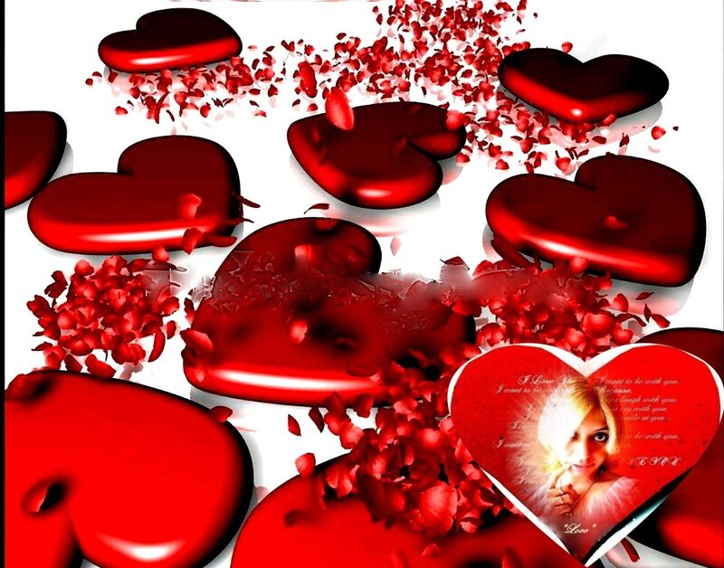Heart-shaped Objects with Petals