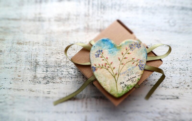 Heart-shaped Ornament — Blue