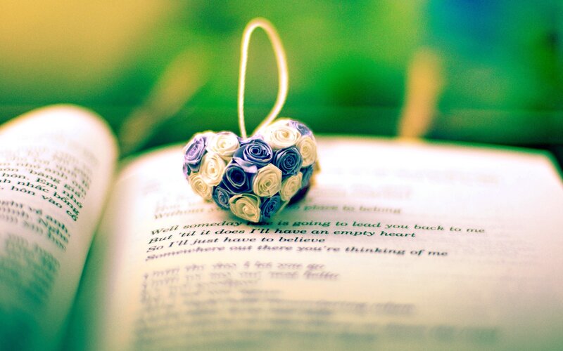 Heart-shaped Ornament on Book
