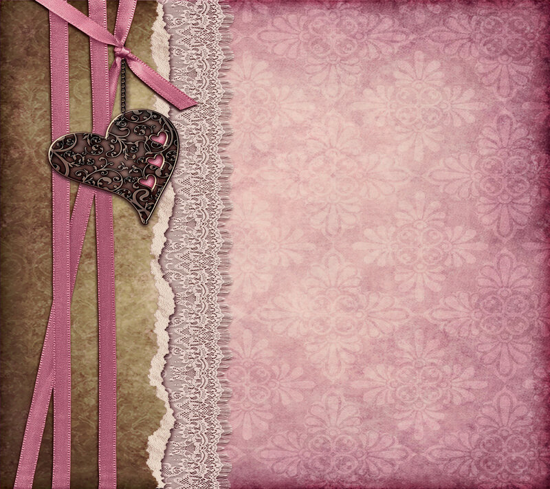 Heart-shaped Ornament — Pink, Romantic, Illustration