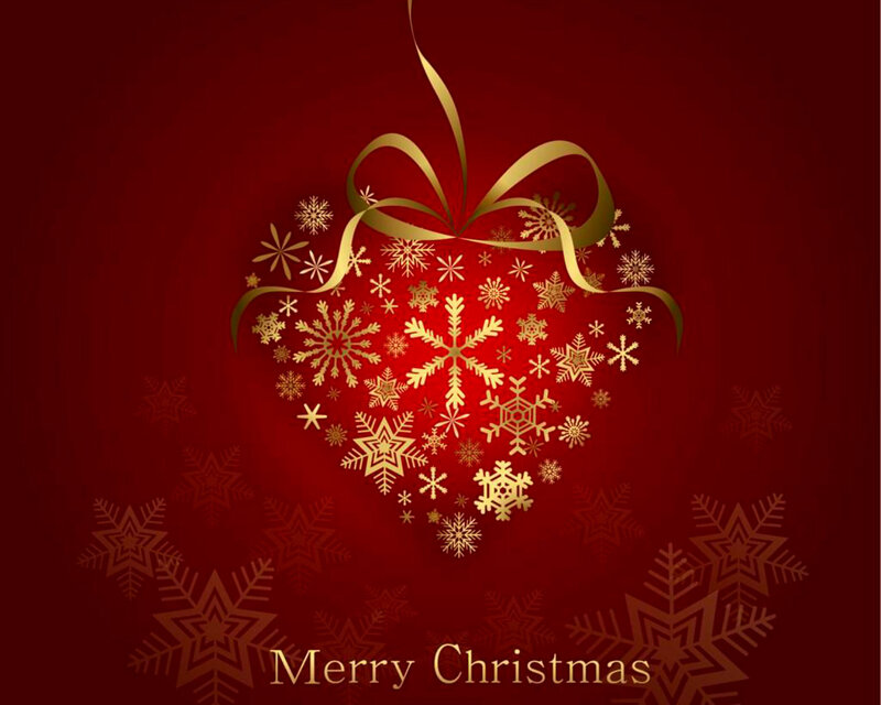 Heart-shaped Ornament — Red, Festive, Winter, Vector Art