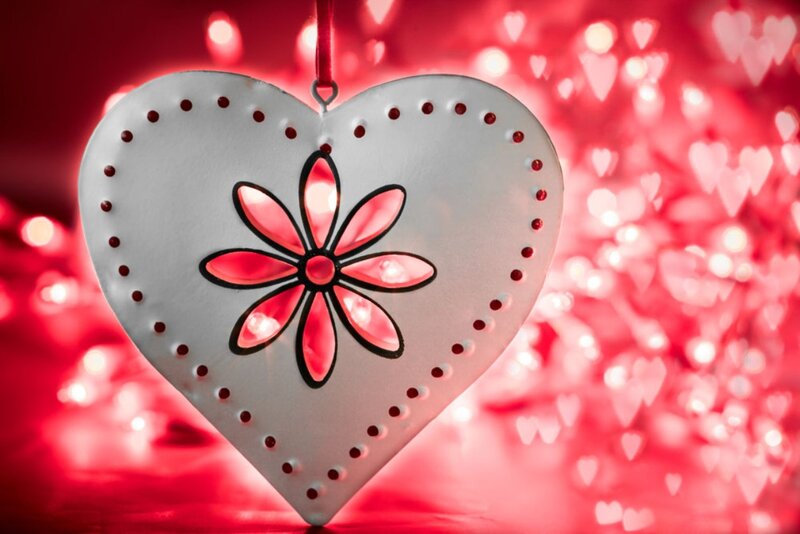 Heart-shaped Ornament — Red, Romantic, Photograph