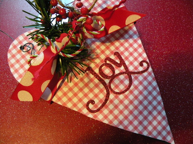 Heart-shaped Ornament — Red