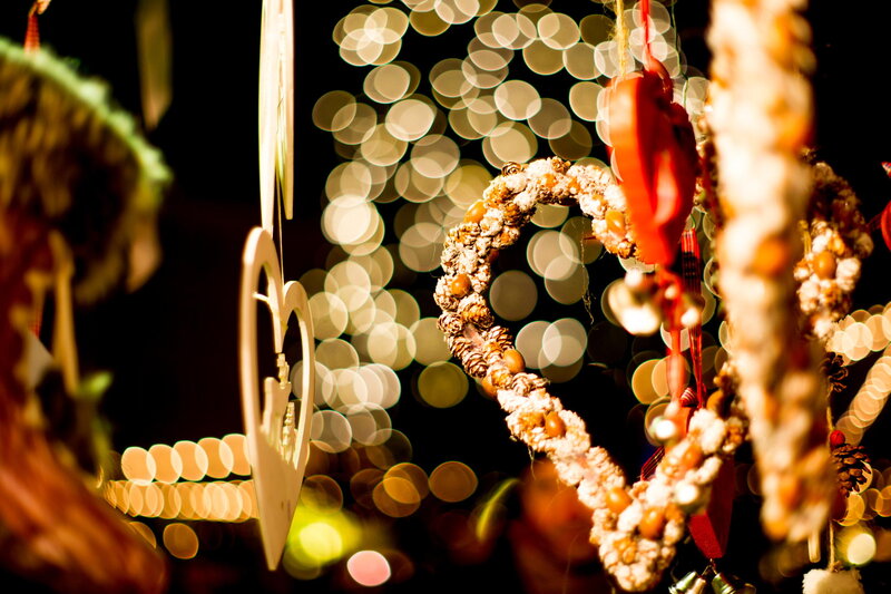 Heart-shaped Ornaments — Gold