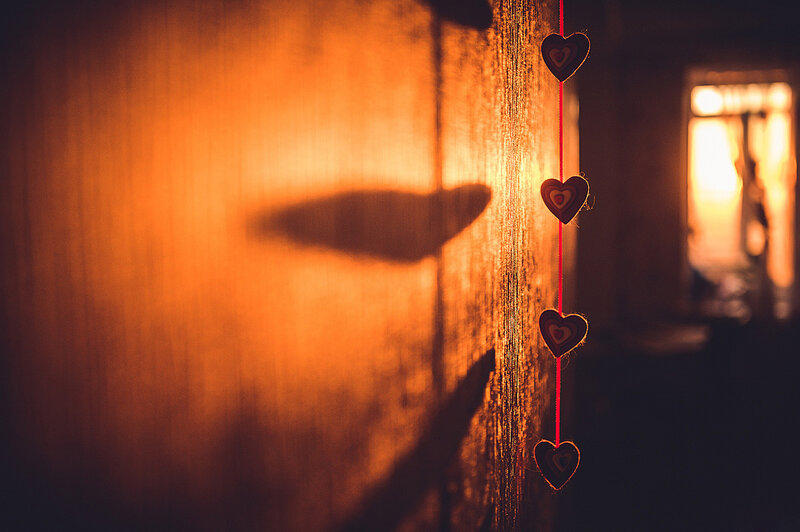 Heart-shaped Ornaments — Orange