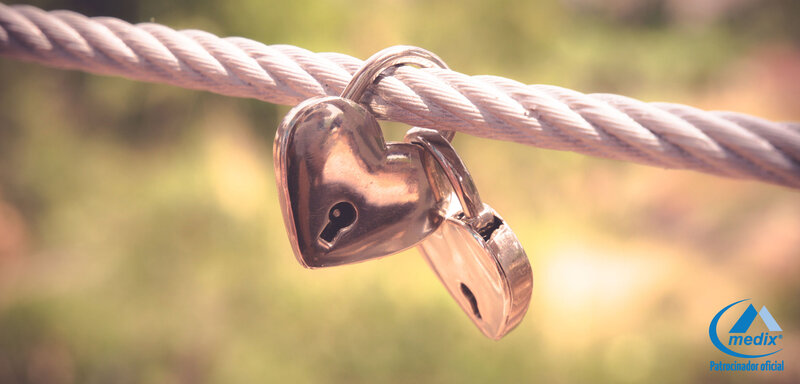 Heart-shaped Padlock — Gold, Serene, Afternoon