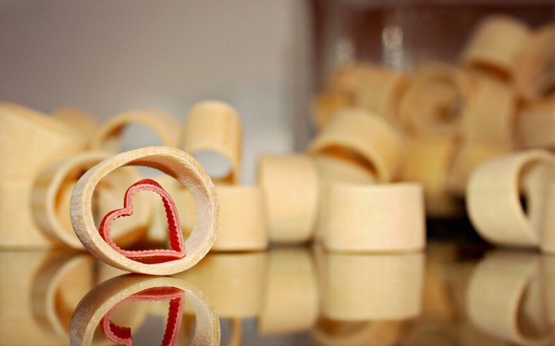 Heart-shaped Pasta