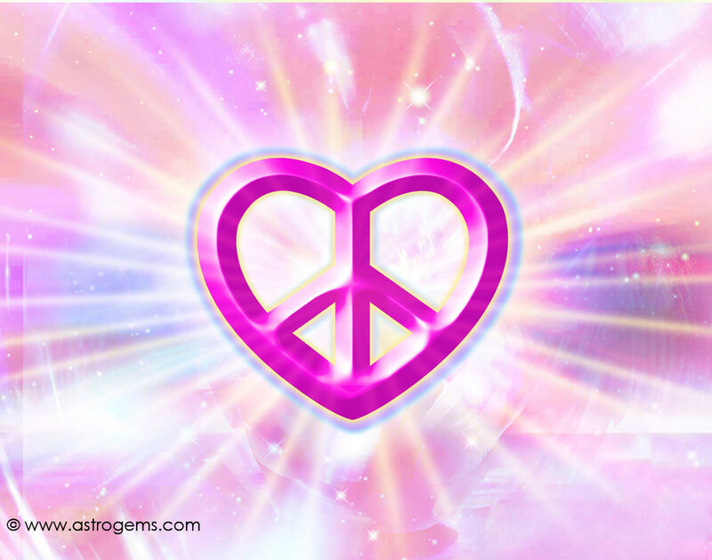 Heart-shaped Peace Symbol