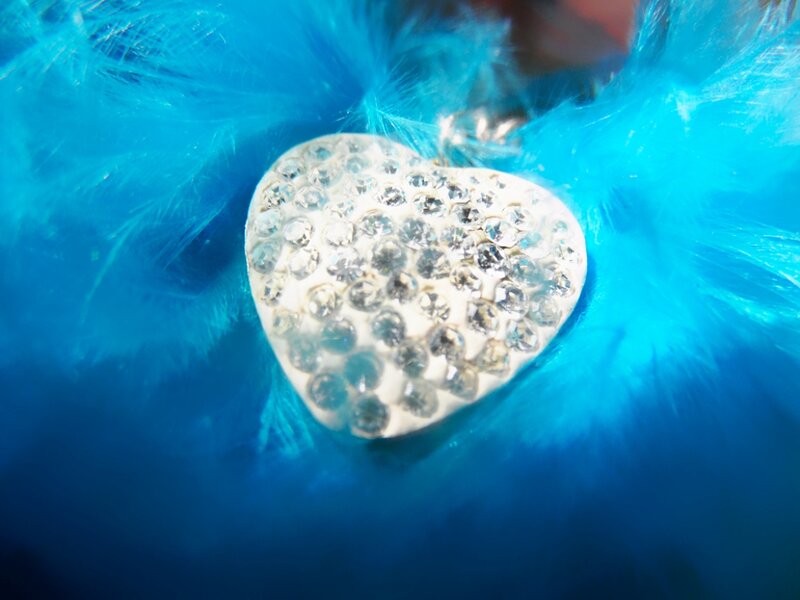 Heart-shaped Pendant — Blue, Calm, Photograph