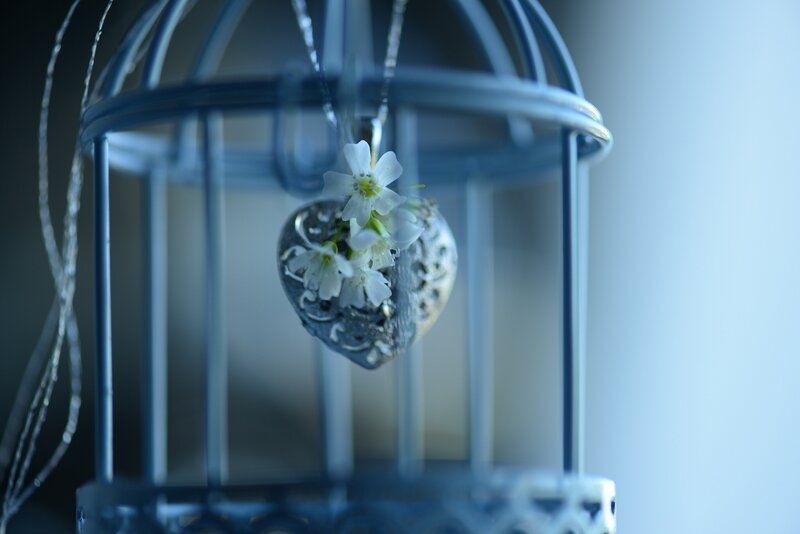 Heart-shaped Pendant — Blue, Serene