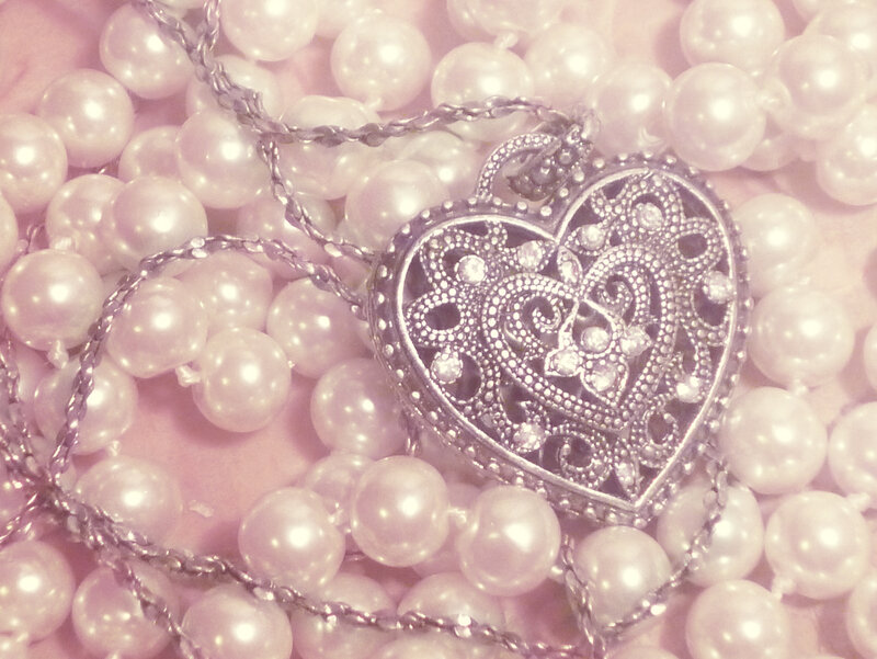 Heart-shaped Pendant — Pink, Romantic, Photograph