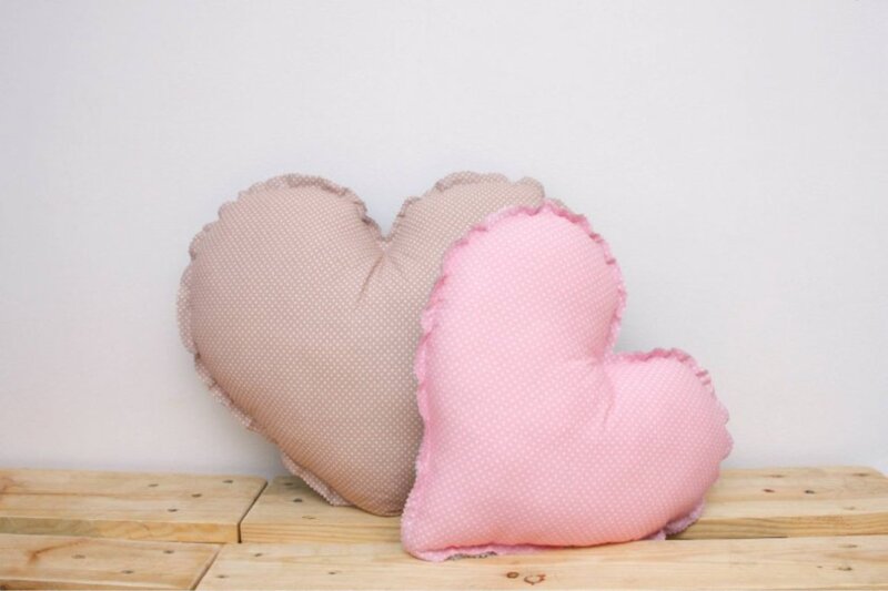 Heart-shaped Pillows — Pink