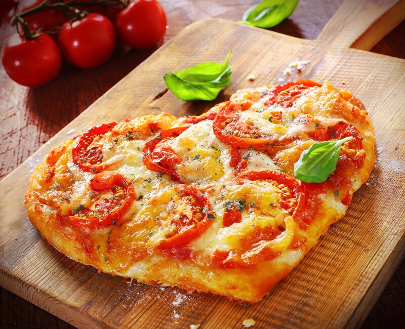 Heart-shaped Pizza — Red