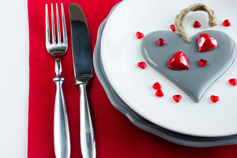Heart-shaped Plate Setting