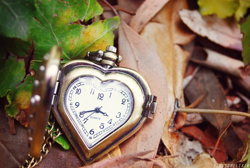 Heart-shaped Pocket Watch — Green