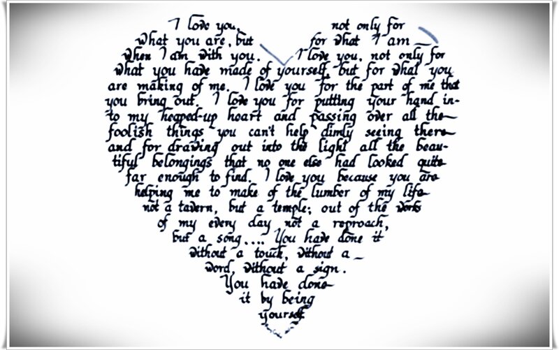 Heart-shaped Poem — Black