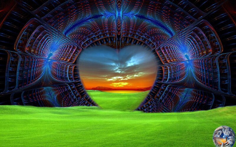 Heart-shaped Portal — Green
