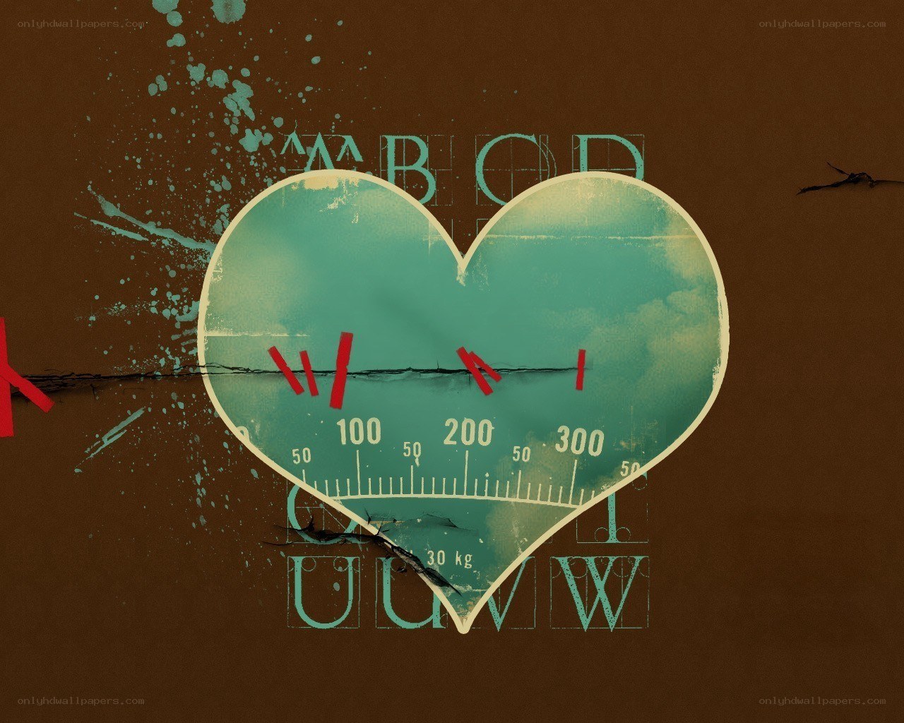 Heart-shaped pressure gauge