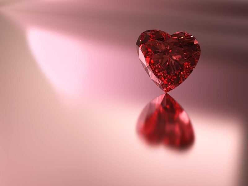 Heart-shaped Red Gem — Serene