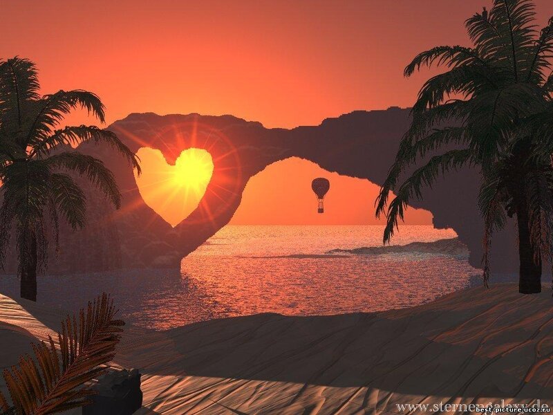 Heart-shaped Rock Arch — Orange