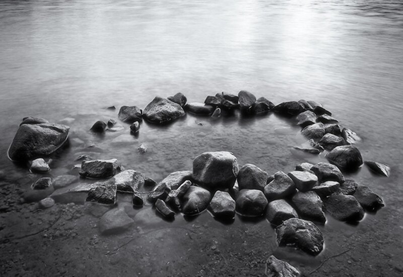Heart-shaped Rock Arrangement