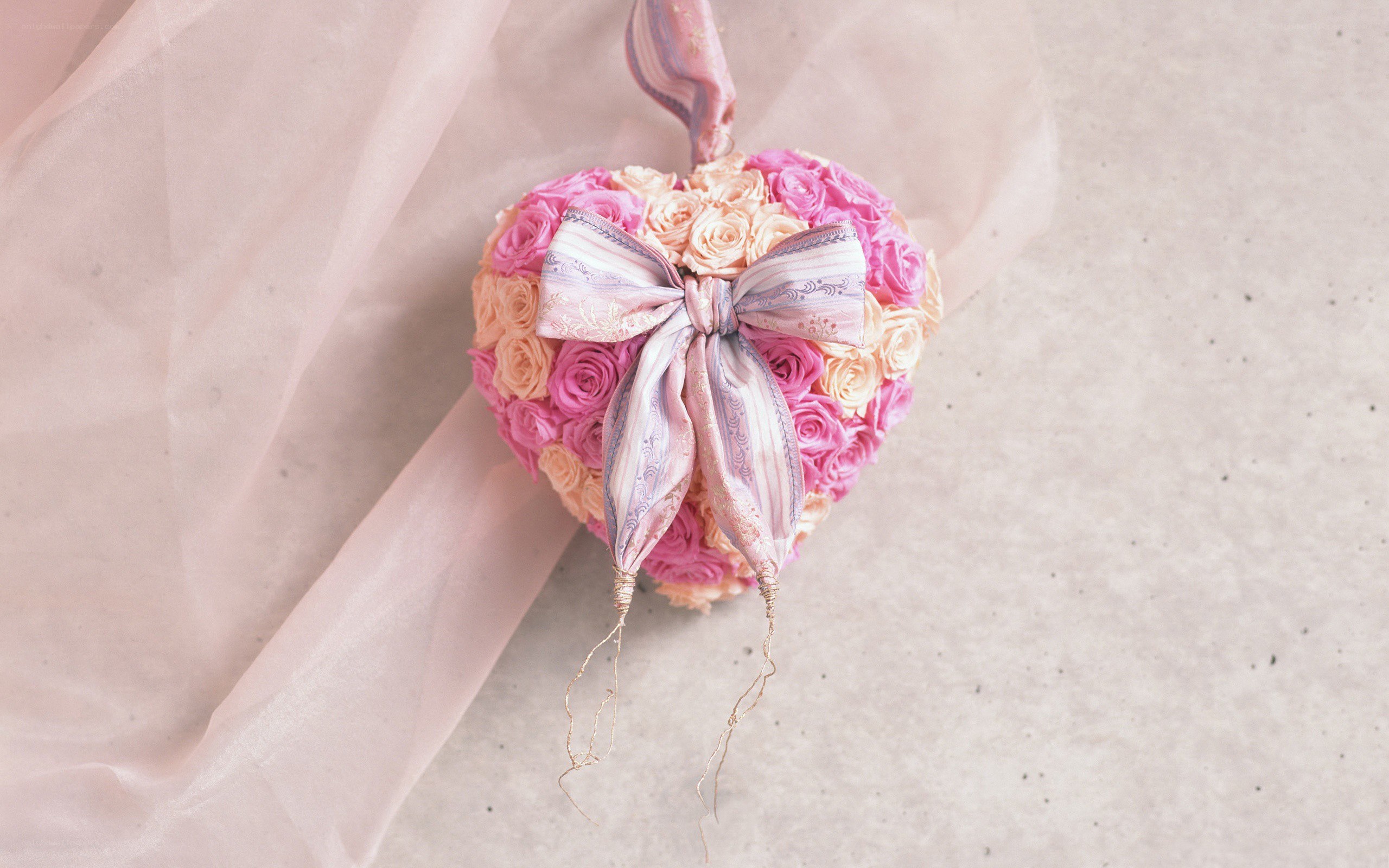 heart-shaped rose arrangement