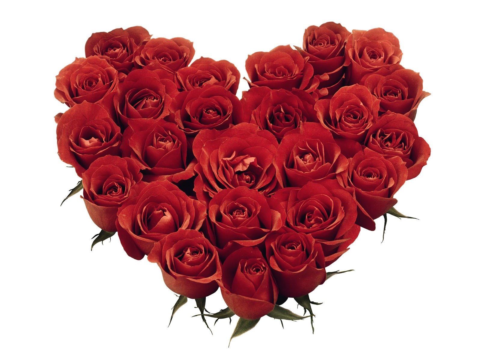 heart-shaped rose arrangement