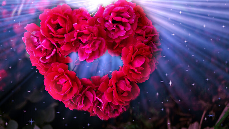 Heart-shaped Rose Arrangement — Red, Magical