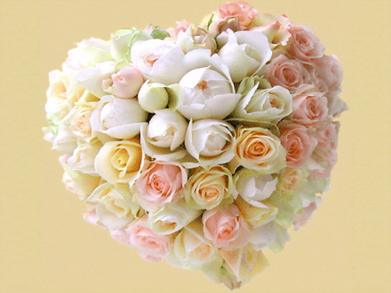 Heart-shaped Rose Bouquet — Pink, Calm