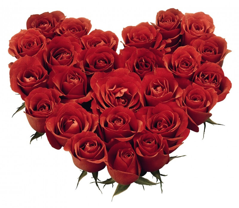 Heart-shaped Rose Bouquet — Red, Romantic