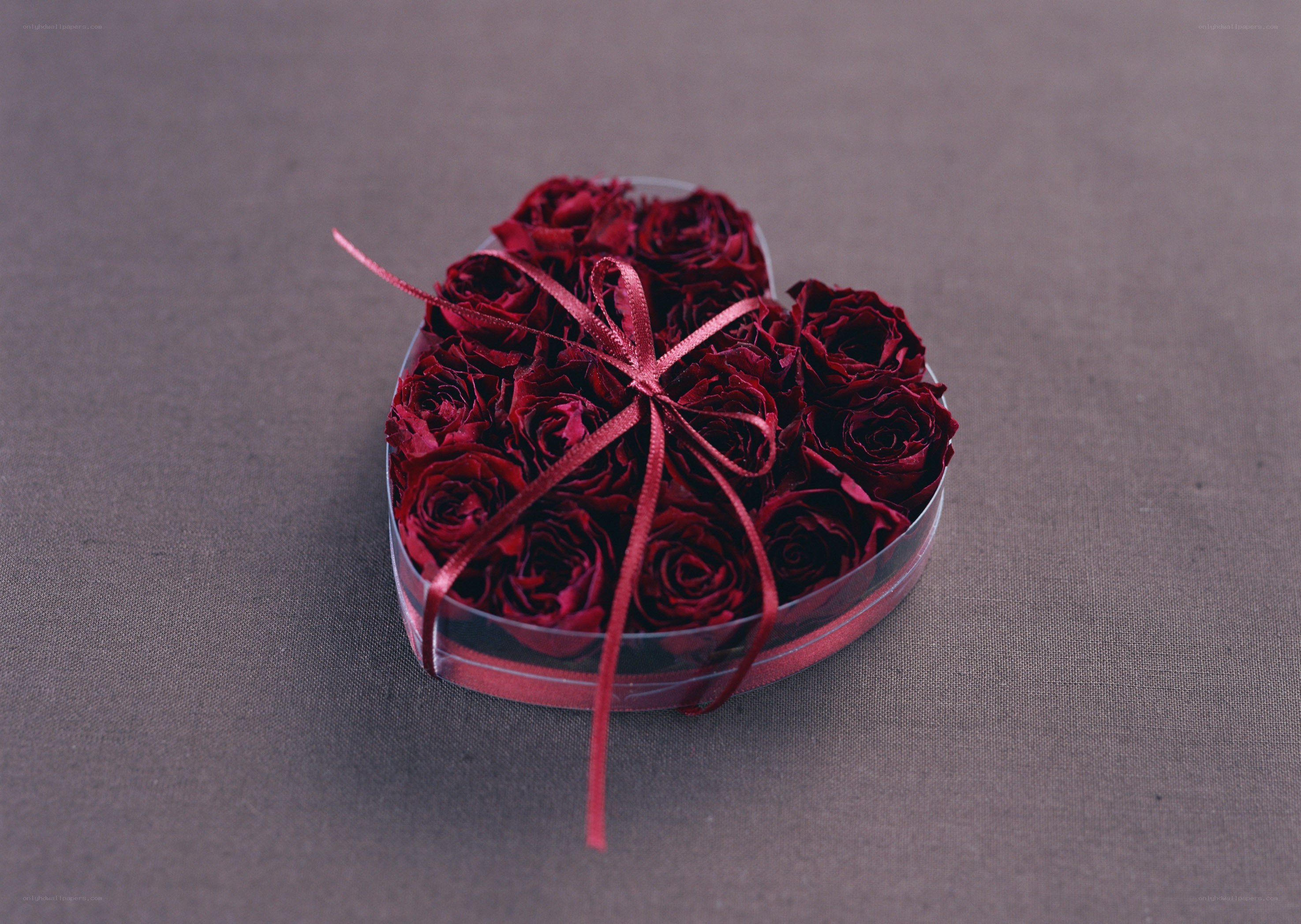 heart-shaped rose box