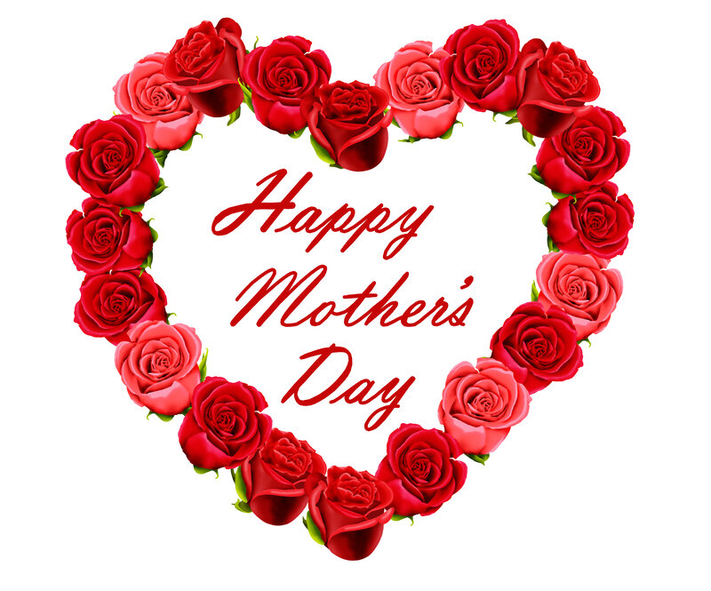 Heart-shaped Rose Wreath — Red, Celebratory