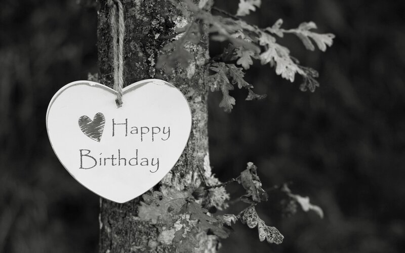 Heart-shaped Sign on Tree — Black