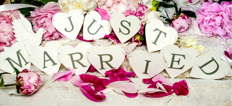 Heart-shaped Signs with Flowers