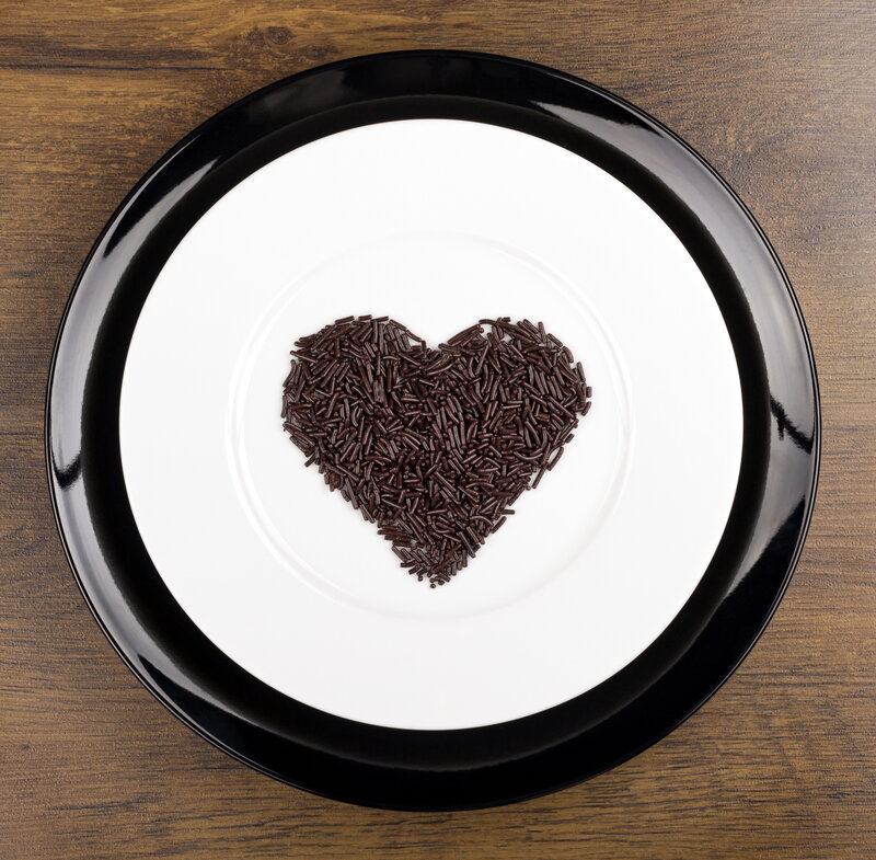 Heart-shaped Sprinkles — Black