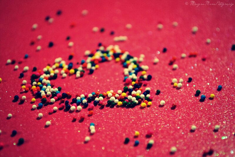 Heart-shaped Sprinkles — Pink