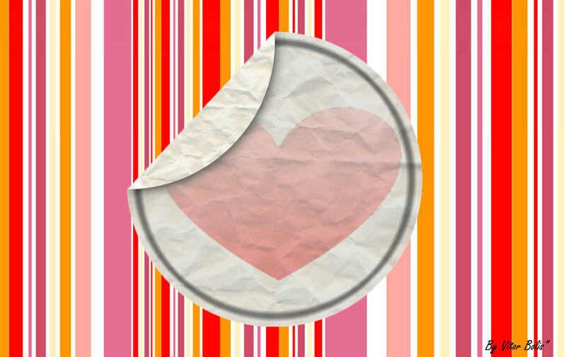 Heart-shaped Sticker