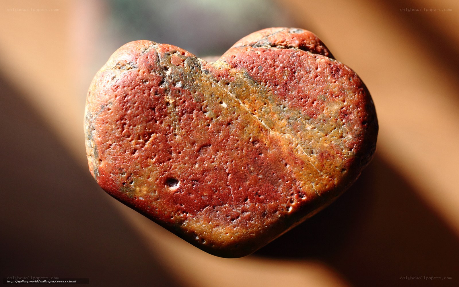 heart-shaped stone