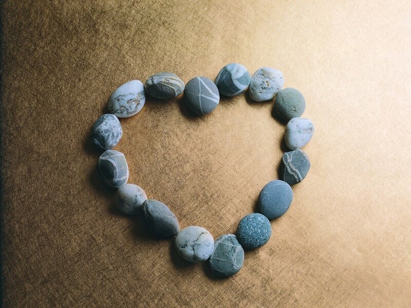 Heart-shaped Stone Arrangement
