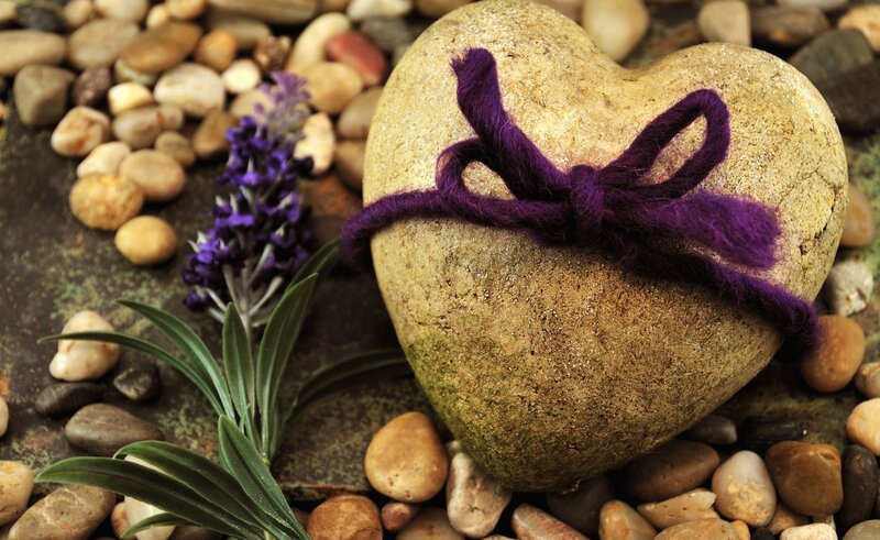 Heart-shaped Stone — Brown, Serene