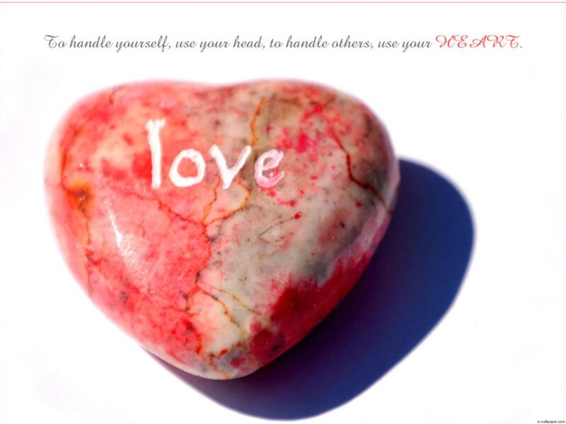 Heart-shaped Stone — Red