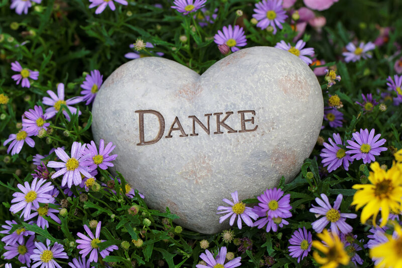 Heart-shaped Stone with Flowers