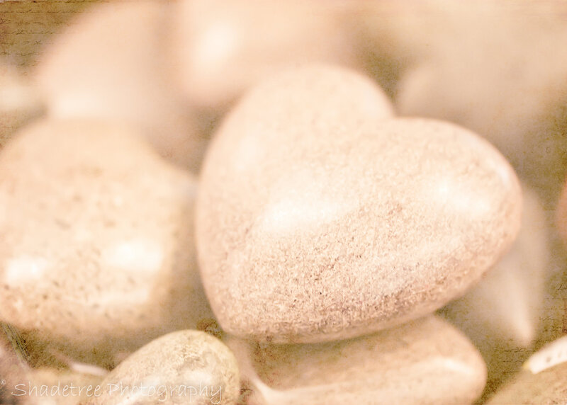 Heart-shaped Stones — Beige