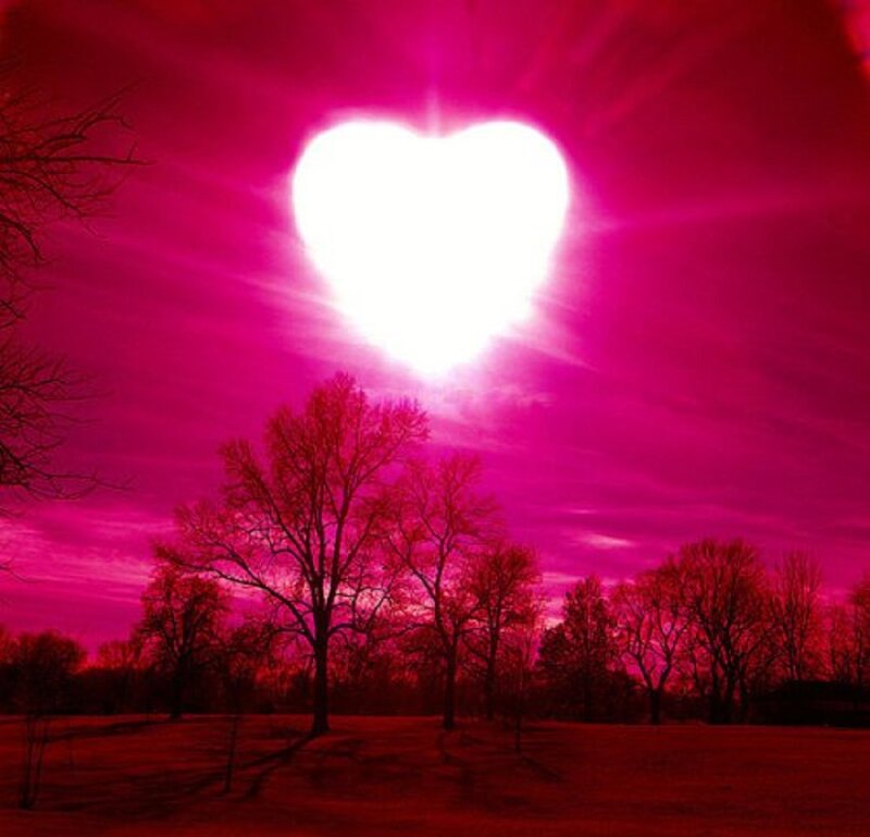 Heart-shaped Sun — Magenta
