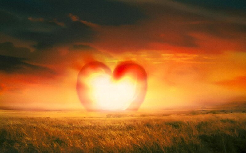 Heart-shaped Sun