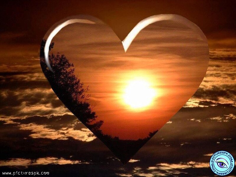 Heart-shaped Sunset