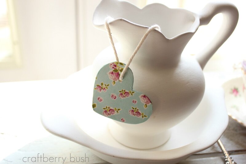 Heart-shaped Tag on Pitcher